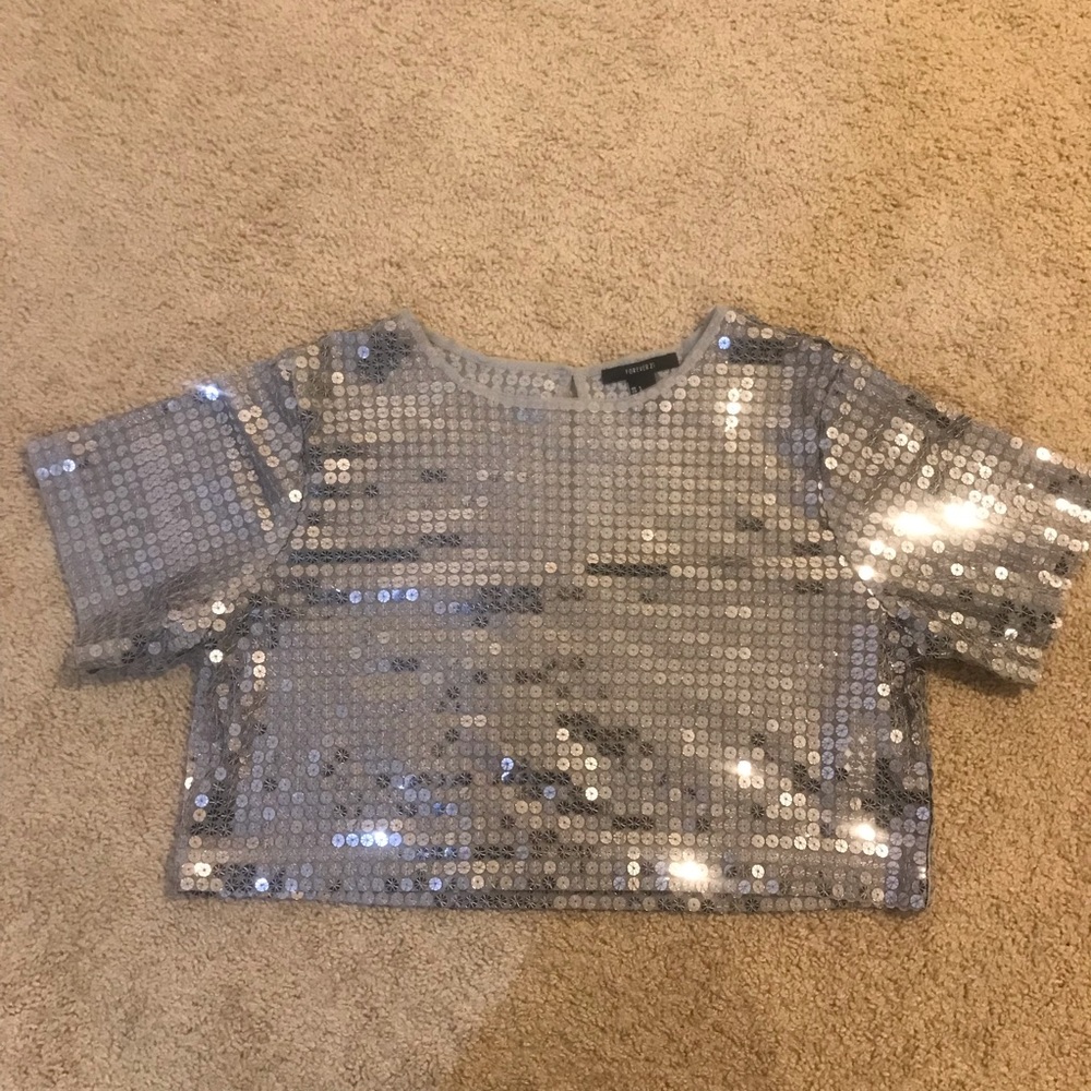 Sequin Crop Top (Forever 21)